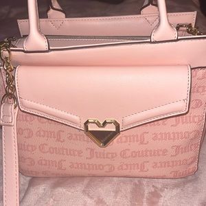 Pink juicy top handle/crossbody purse